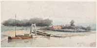 KT 1991 137
<br/>
Riviergezicht. Aan de IJssel bij Zutphen
<br/>
<em>Rust, Johan Adolph (1828-1915)</em>